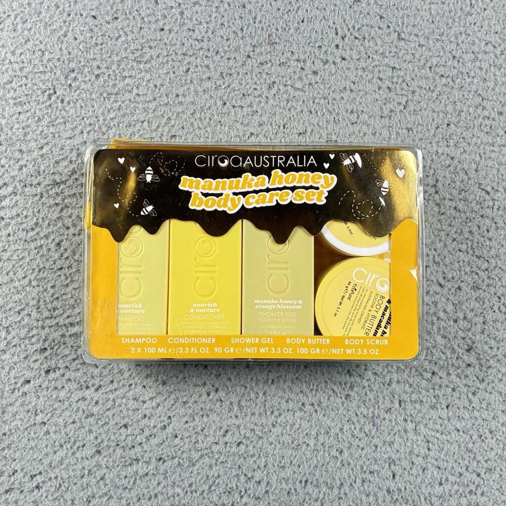 Ciroa Australia 5 Piece Manuka Honey Body Care Travel Gift Set NIB‎